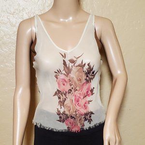 Super Pretty Sheer Floral Tank Top